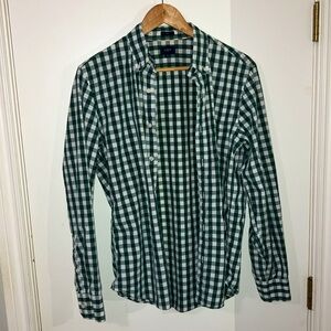 J Crew Factory Gingham Shirt